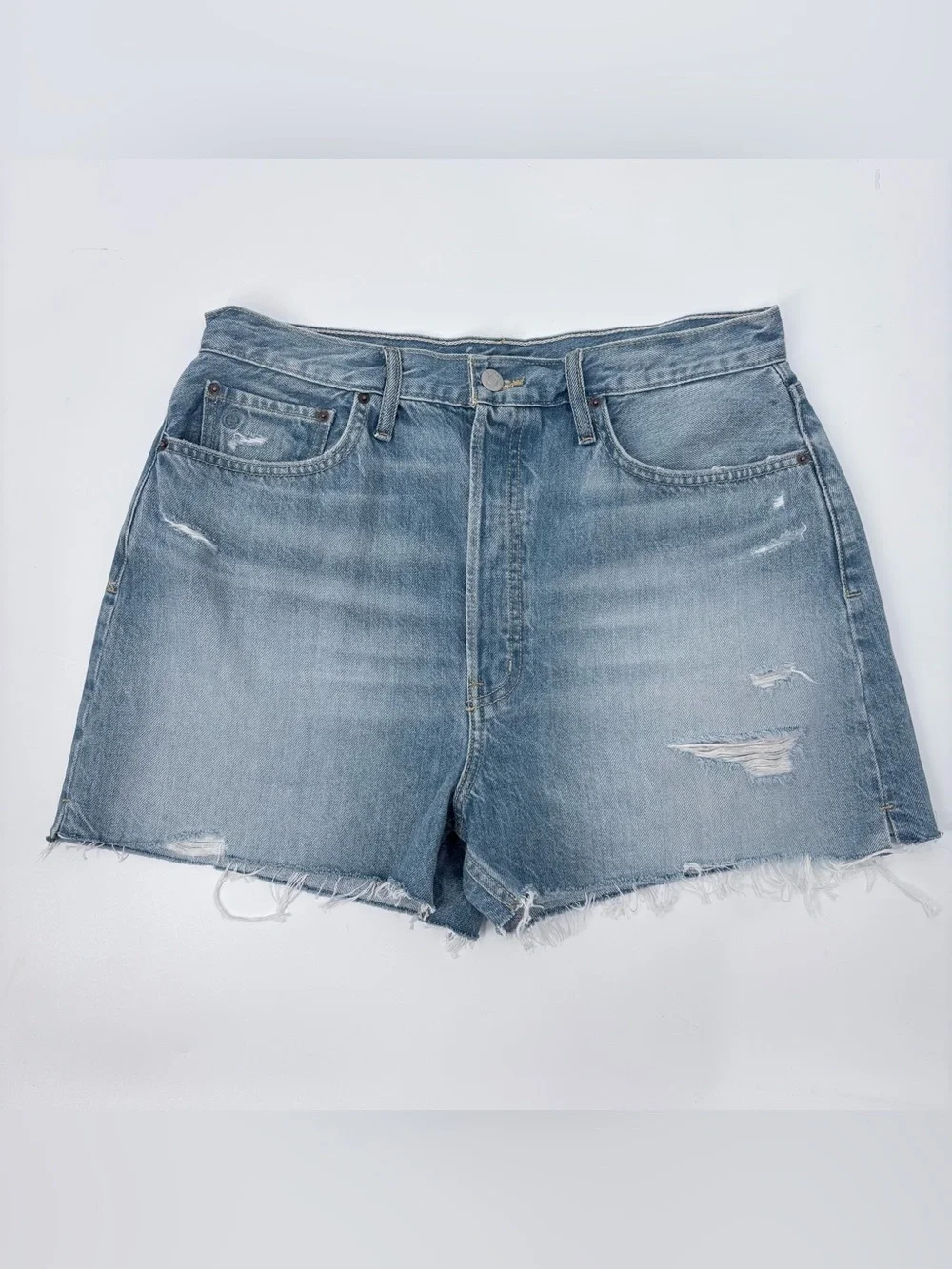 ÉTICA Fern High Rise Denim Shorts